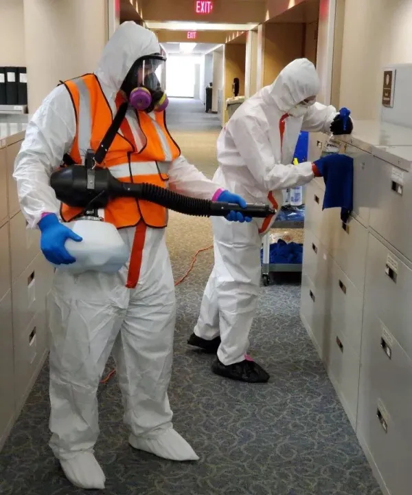 Suicide Cleanup — Bio-One of Fort Myers technicians on site